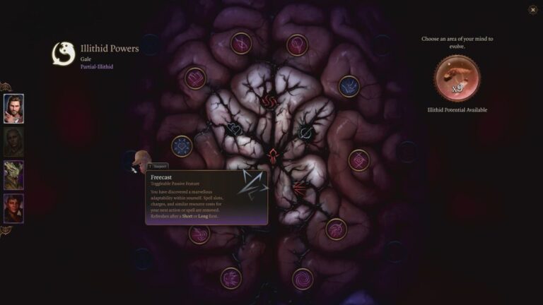 Baldur’s Gate 3 Features 25 Illithid Abilities, Allows Respeccing of Origin Characters