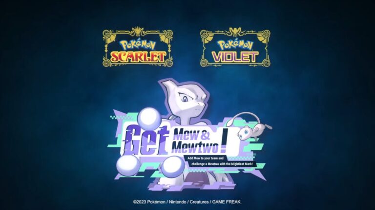 Pokemon Scarlet and Violet – Mewtwo Tera Raid Starts September 1st, Free Mew Available Now