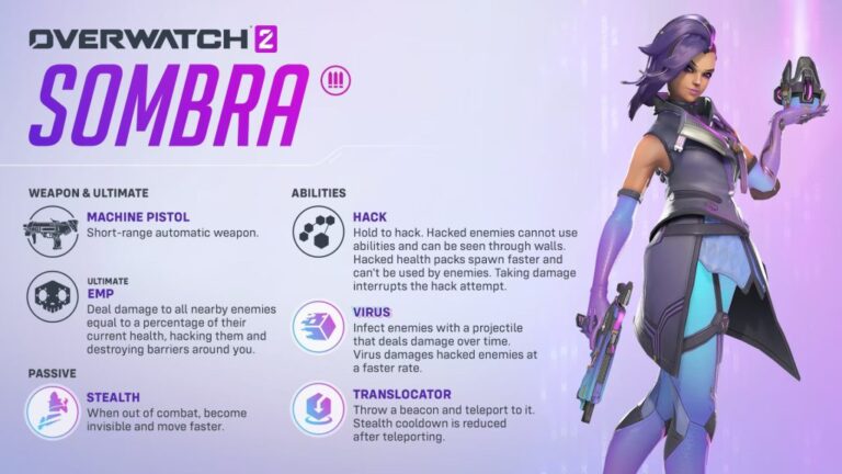 Overwatch 2 Season 7 – Sombra Rework and Route 66 Changes Detailed