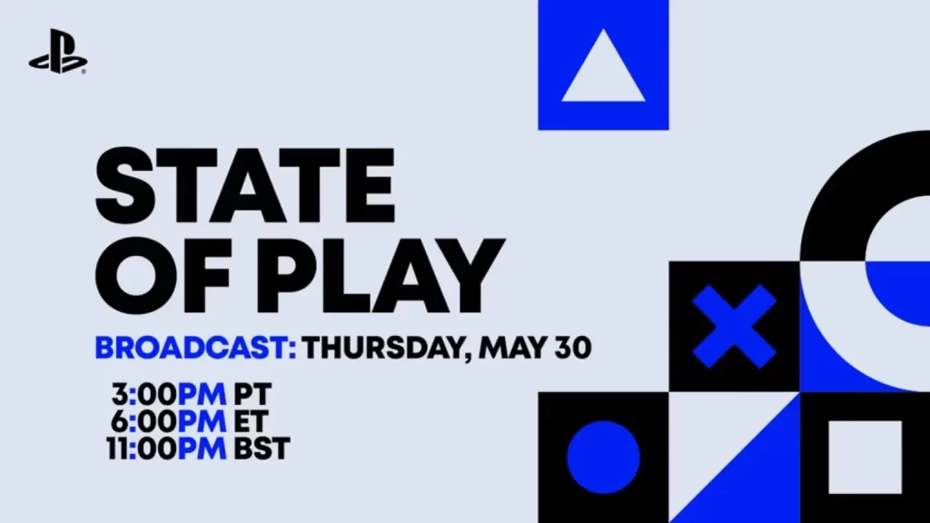 PlayStation State of Play Set for May 30