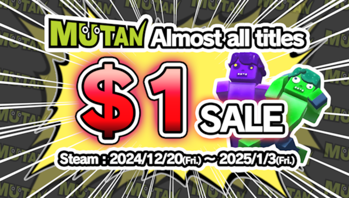 MUTAN Games Now on Steam for $1