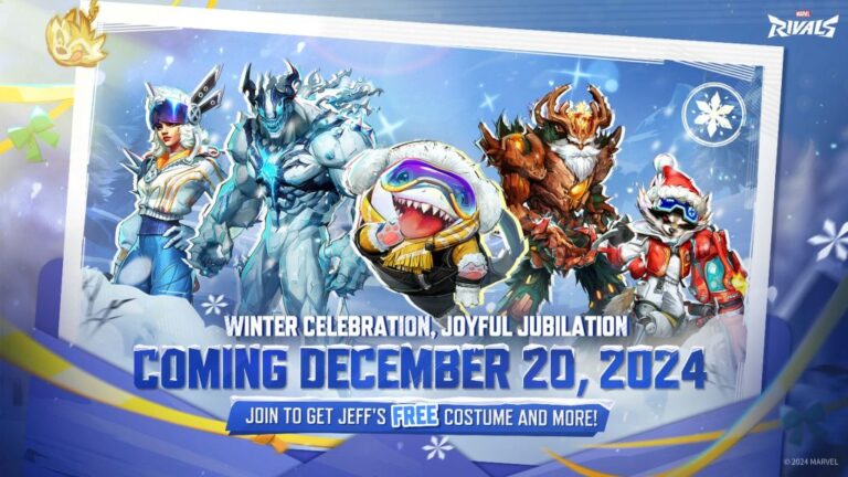 Marvel Rivals Winter Celebration Event is Live, Adds Free Jeff Skin and Mode