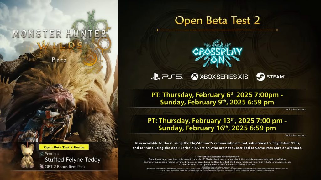 Monster Hunter Wilds Beta Test 2 1024x576 1 Monster Hunter Wilds Open Beta 2 Announced for February