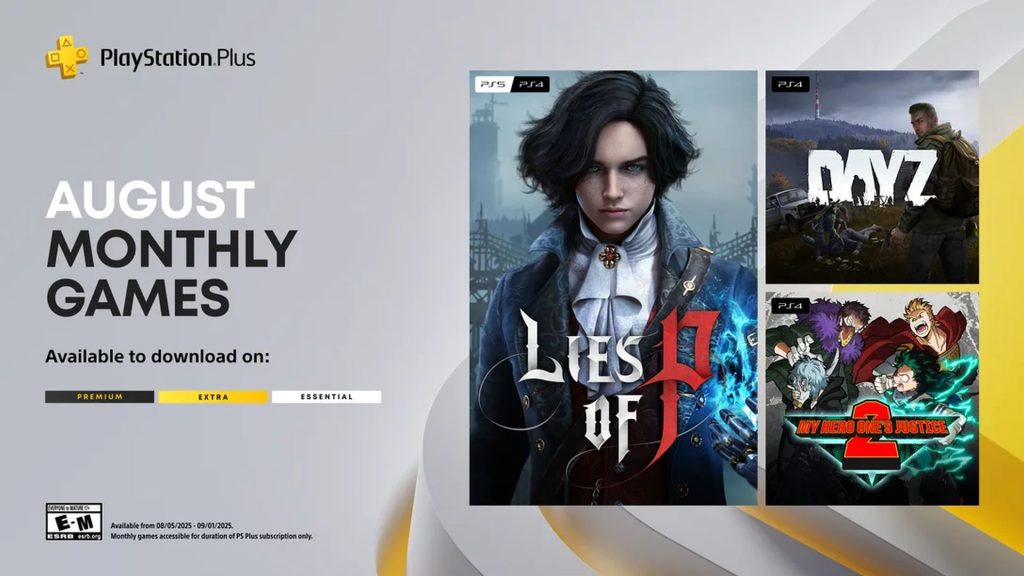 Lies of P, DayZ, and My Hero One’s Justice 2 Coming to PS Plus Essential on August 5th
