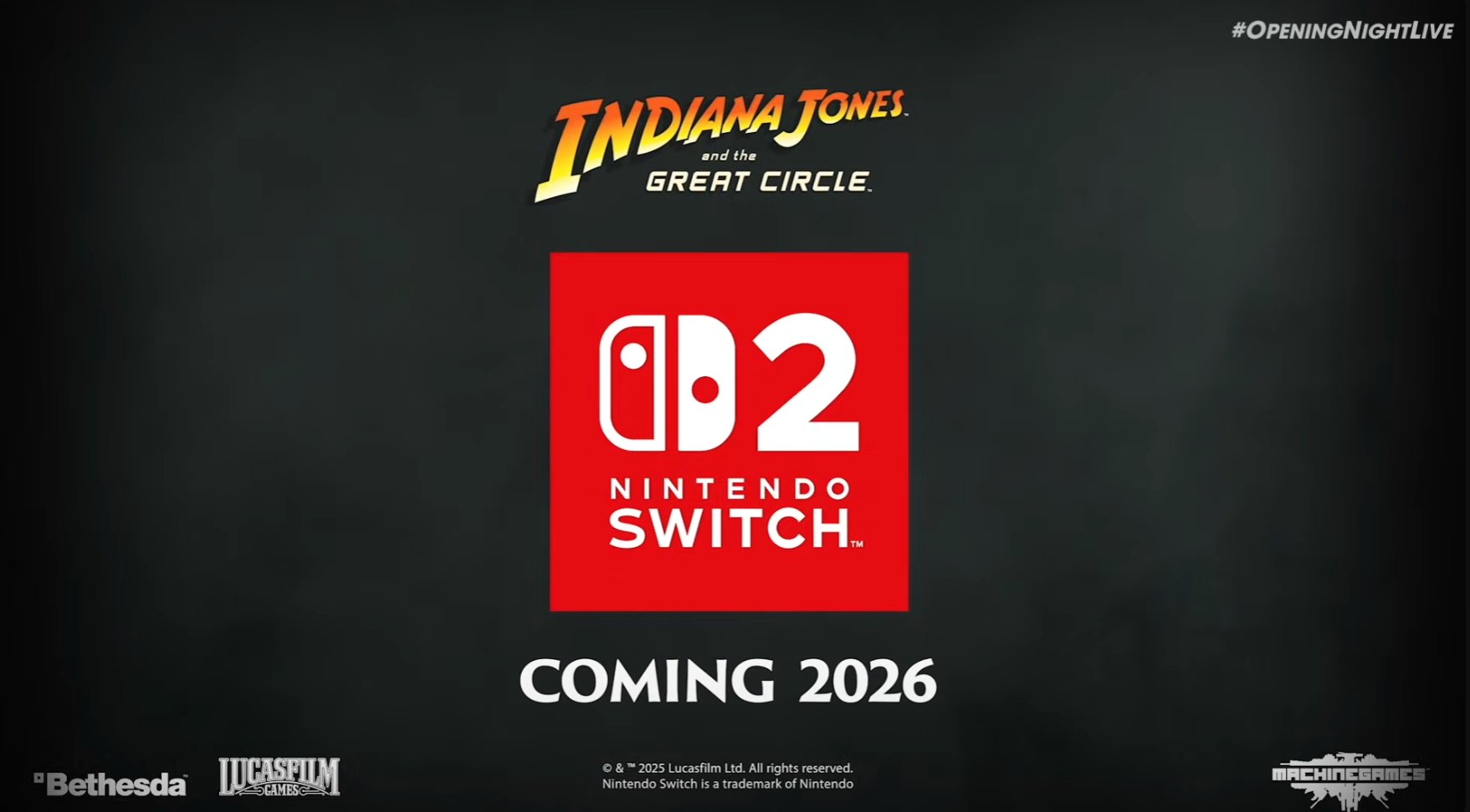 Indiana Jones and the Great Circle comes to Switch 2 in 2026