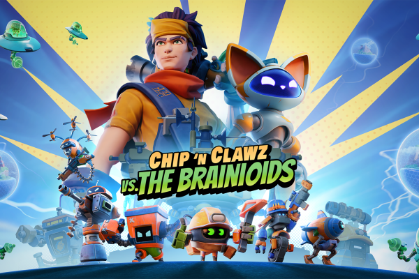 CHIP ‘N CLAWZ VS. THE BRAINIOIDS AVAILABLE NOW ON PC, PS5, AND XBOX CHIP ‘N CLAWZ VS. THE BRAINIOIDS AVAILABLE NOW ON PC, PS5, AND XBOX