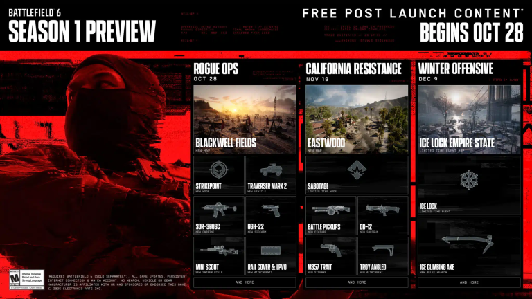 Battlefield 6 Season 1 Roadmap Outlined