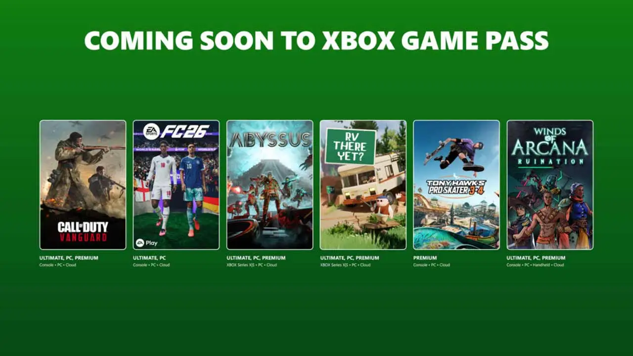 Xbox Game Pass New Game additions in June